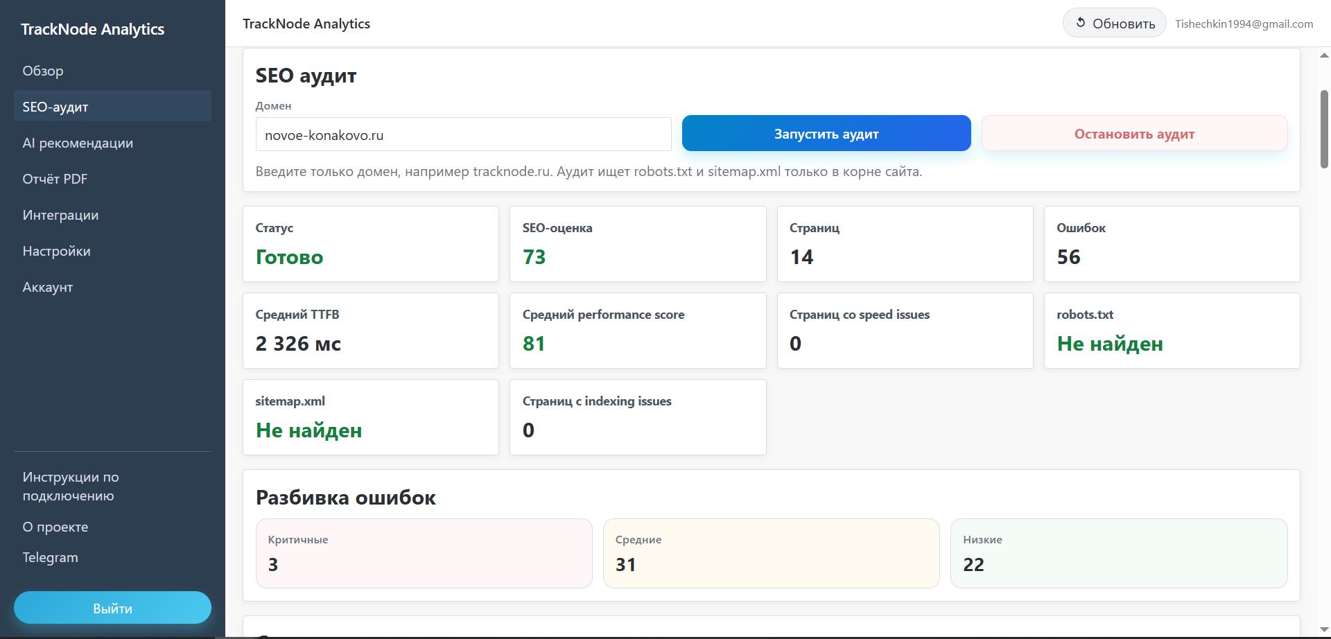 До: Новое Конаково: устранили SEO-ошибки и подготовили сайт к продвижению